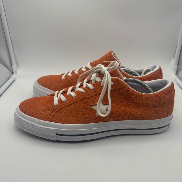Converse One Star Sneakers Orange‎ Suede Low Top Sneakers Mens 11 Womens 13 - Picture 3 of 6